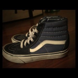 Old Skool Vans high blue size 4